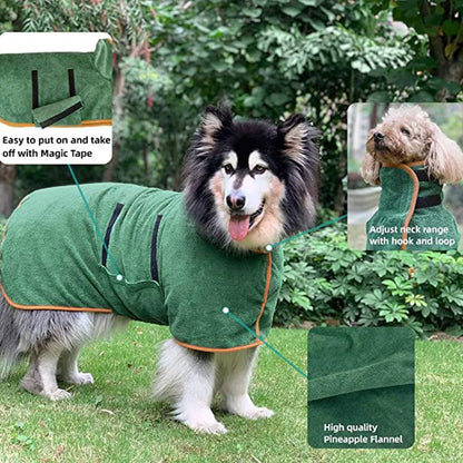 Cosset Quick-Dry Pet Bathrobe